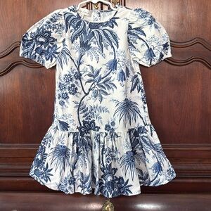 CARA CARA Navy and White Floral Dress